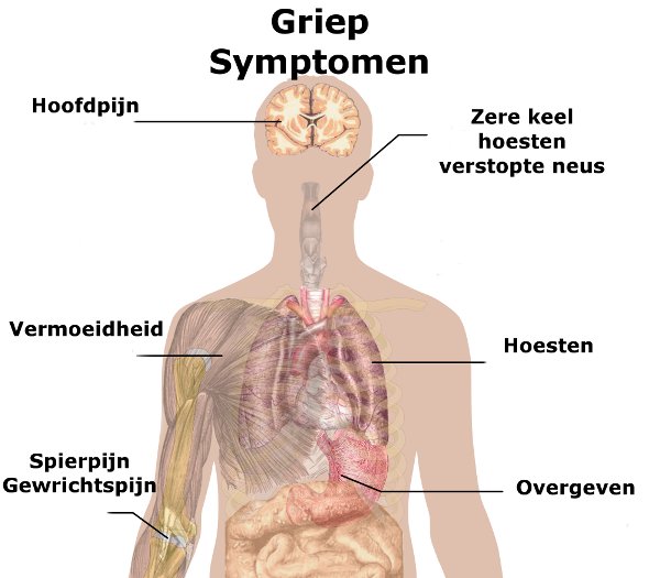 Symptomen griep